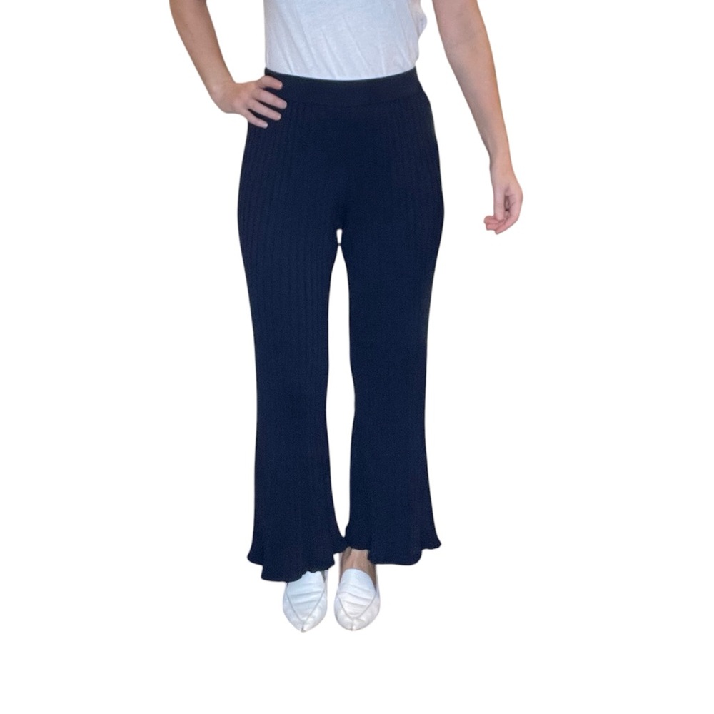 Jonathan Simkhai Celia Rib Cropped Wide Leg Pants